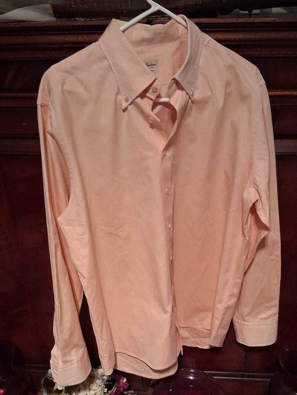 Stenstroms Men's Button-Down Dress Shirt - Light Peach